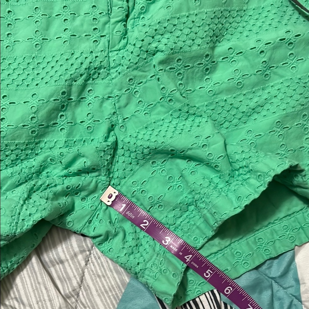 Merona Green Eyelet Women's Shorts - Picture 6 of 8